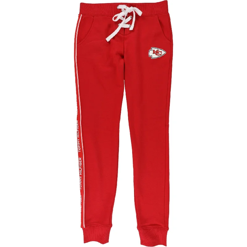 Tommy Hilfiger Womens Kansas City Chiefs Athletic Jogger Pants, Red, Small