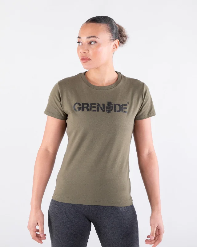 Women's Core Logo T-Shirt - Army Green