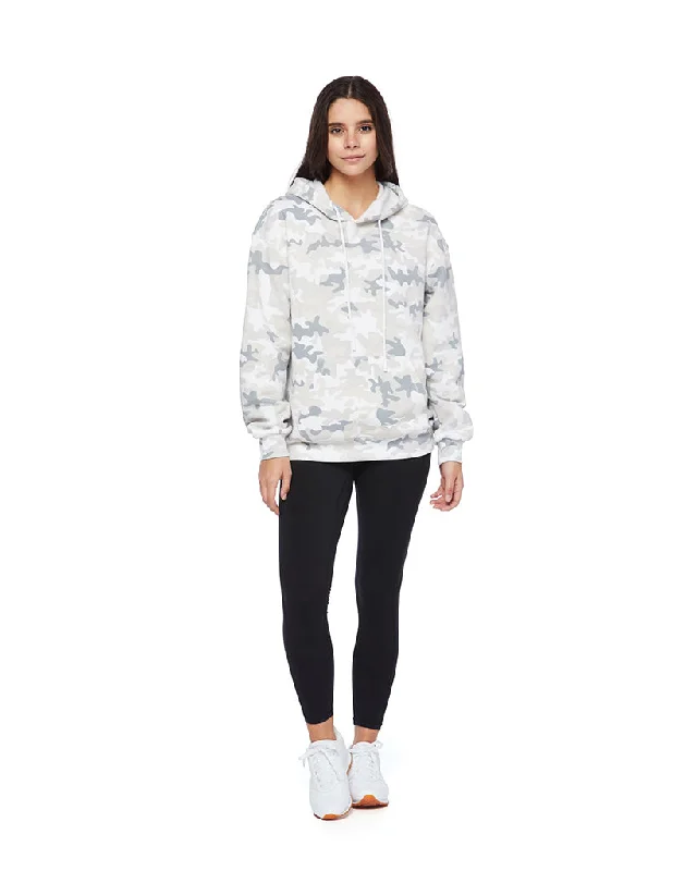 Lazypants Chloe Fleece Hoodie - Womens - White Camo