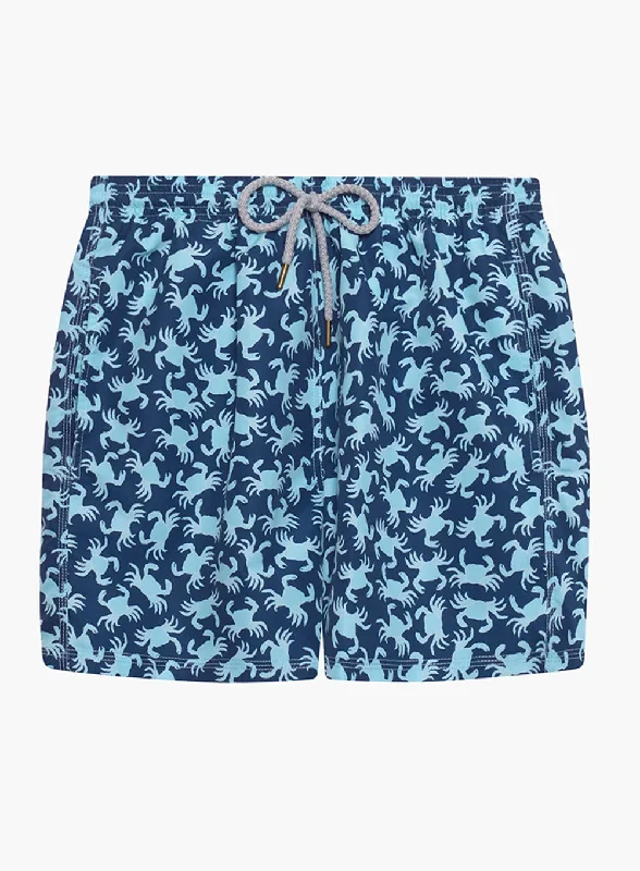 Mens Daddy & Me Swimshorts in Navy Crab