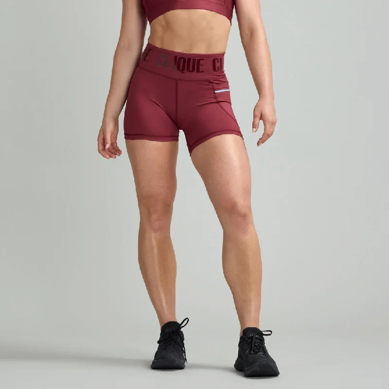 CLQ Power Shorties - Oxblood