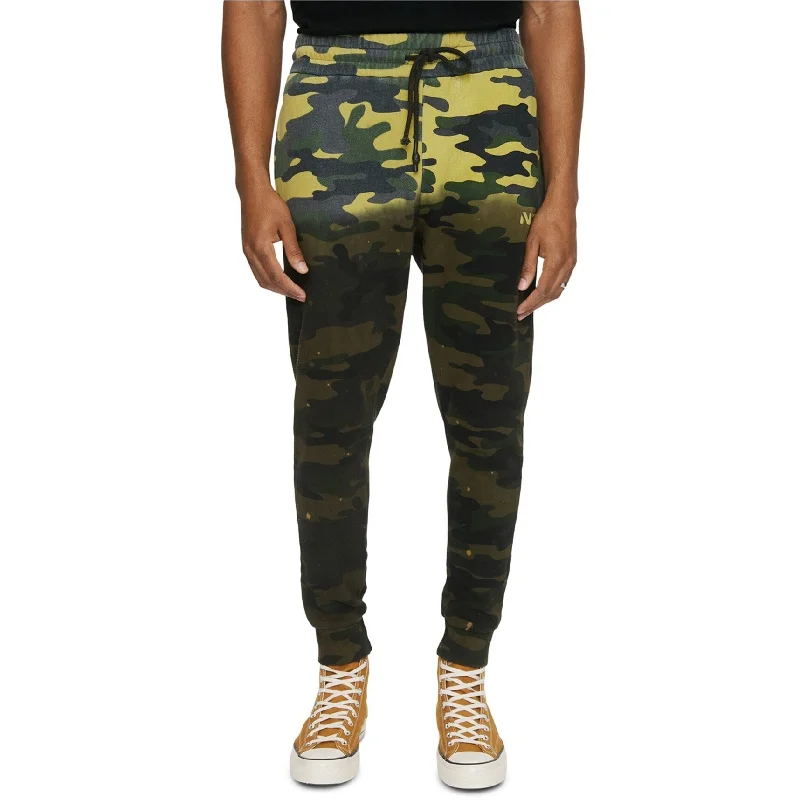 Elevenparis Mens Acid Fleece Camo Athletic Jogger Pants