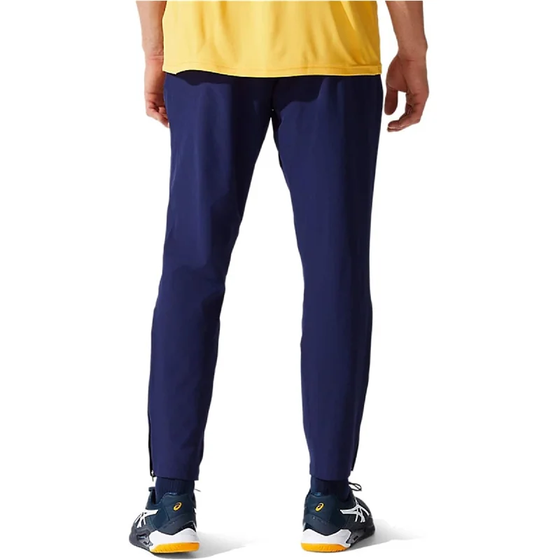 ASICS Mens Match Woven Athletic Jogger Pants, Blue, Small