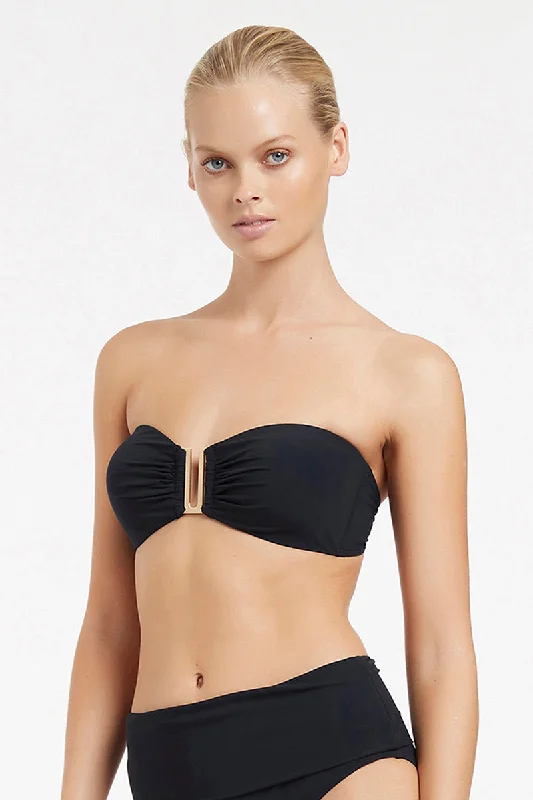 Jetset Bandeau Top Black