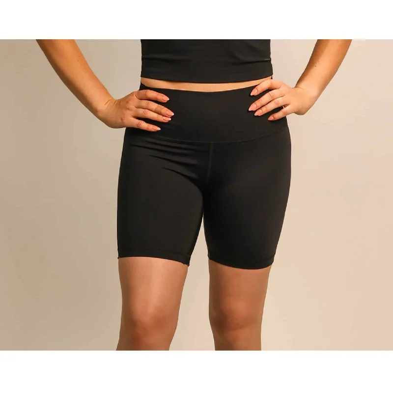 Quoia Be Your Strength High-Waist Biker Short In Black