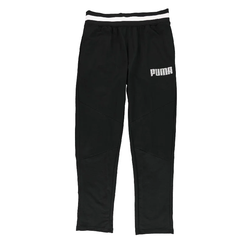 Puma Mens Collective Warm Up Athletic Jogger Pants, Black, Medium