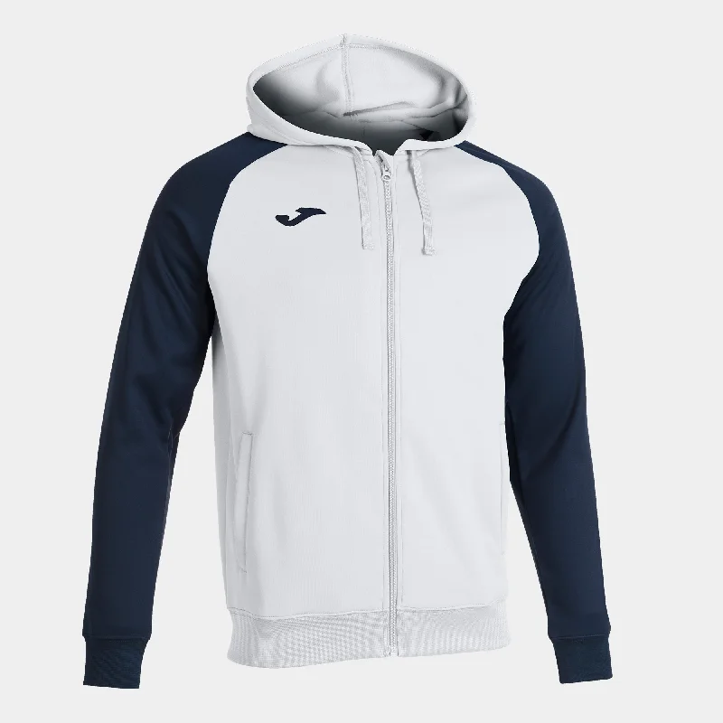 Joma Academy IV Ladies Hoodie Jacket (White/Dark Navy)