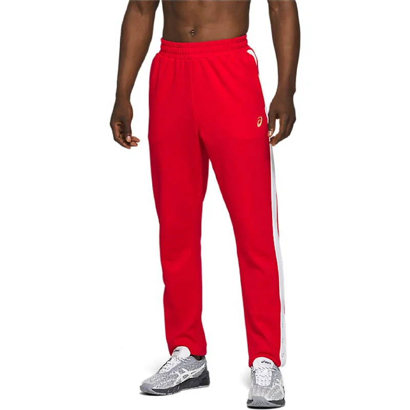 ASICS Mens Tokyo Warm Up Bottom Athletic Sweatpants, Red, X-Large