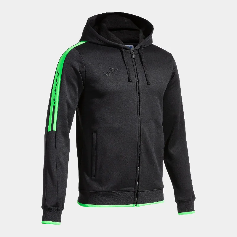 Joma Olimpiada Hoodie Jacket (Black/Fluor Green)