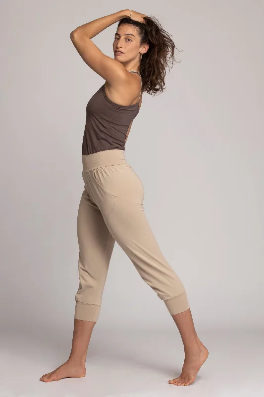 Organic Cotton Slouchy Capri Pants