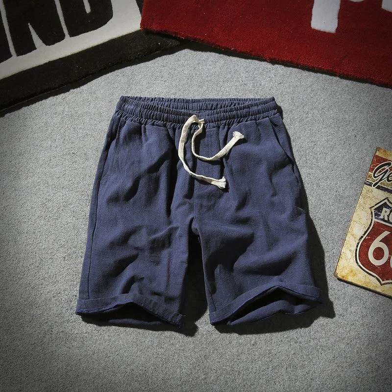 Japanese Linen Leisure Short Beach Pants