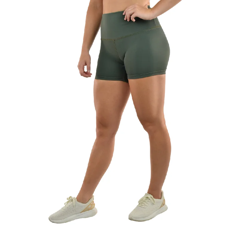 Leakproof Shorts | High-Rise | Deep Olive