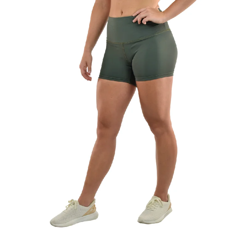 Leakproof Shorts | Mid-Rise | Deep Olive