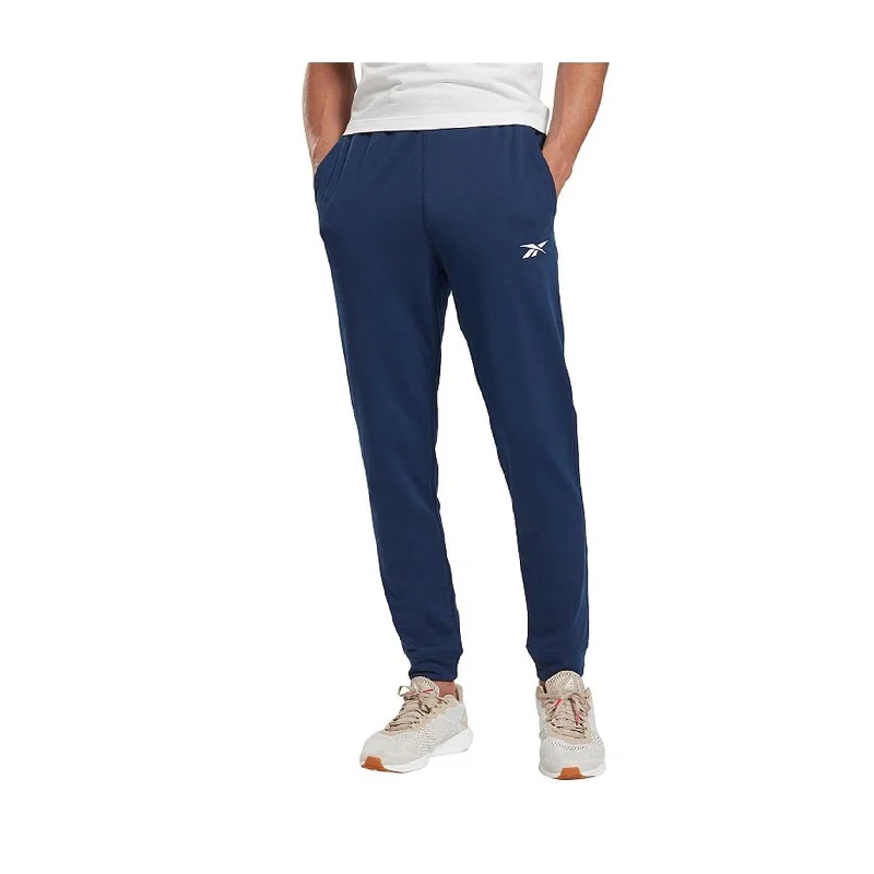 Reebok Mens Training Essentials Athletic Jogger Pants, Blue, Large