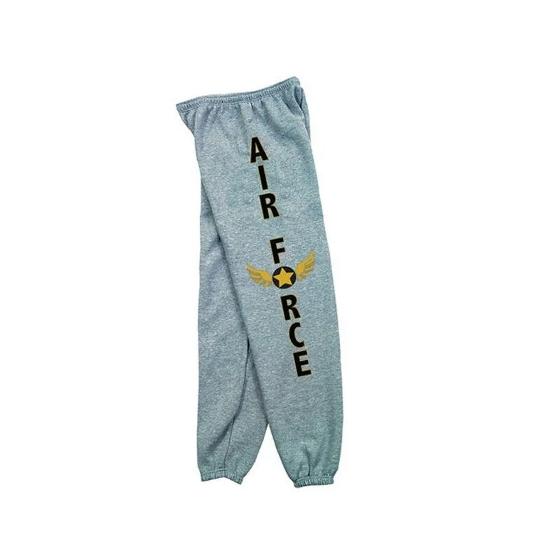 Fox Outdoor Casual Sweatpants Mens Wings Screen Print Gray 64-787