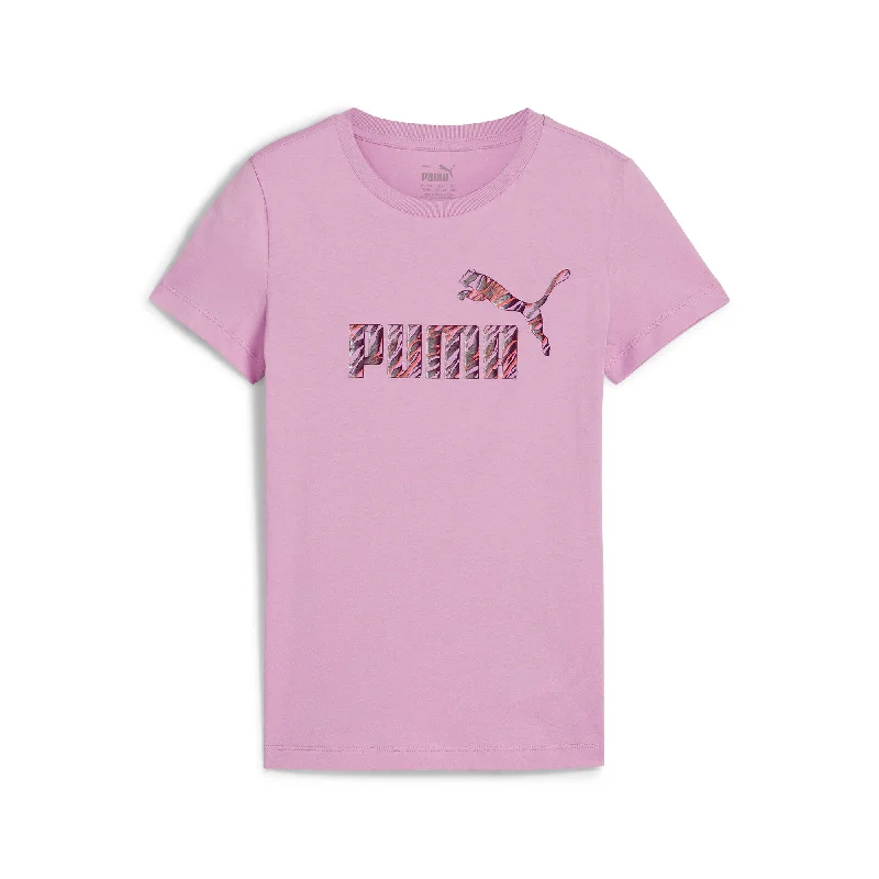 PUMA Big Kids' Girls' ESS+ ANIMAL Graphic Tee Youth