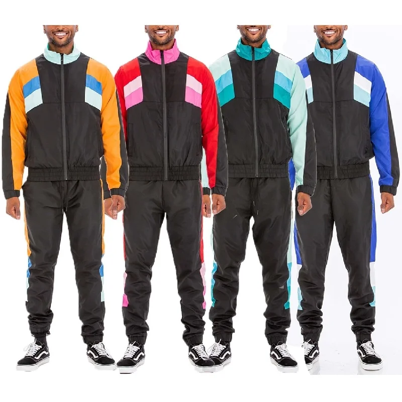 Original Throwback Colorblock Windbreaker Track Suit Jogger