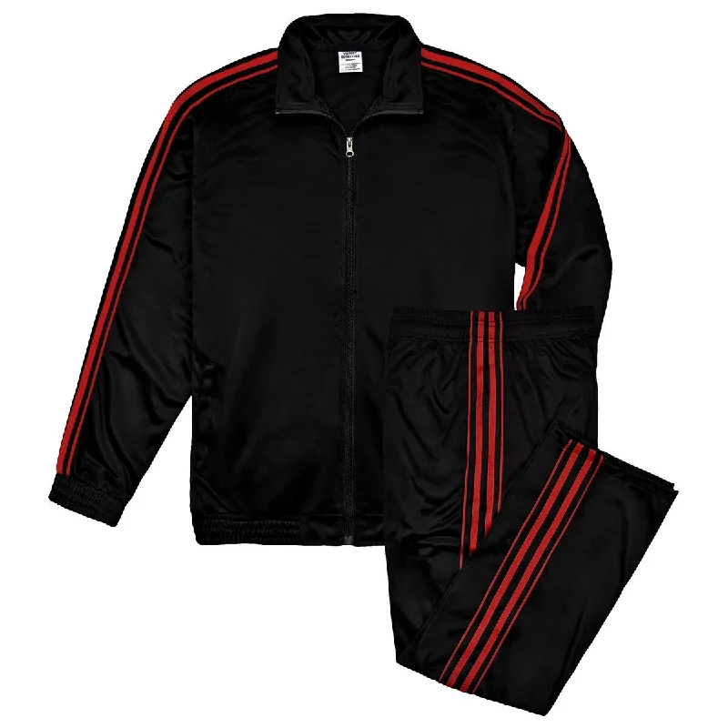 Victory Outfitters Men's Athletic Tricot Track Jacket and Matching Pants Set