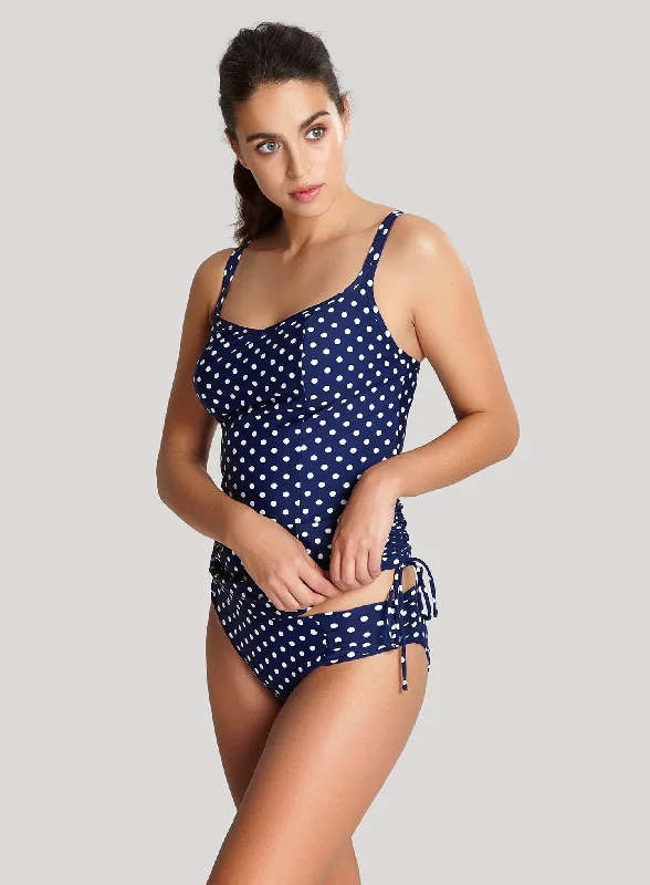 Panache Swimwear: Anya Spot Gathered Pant Navy Ivory