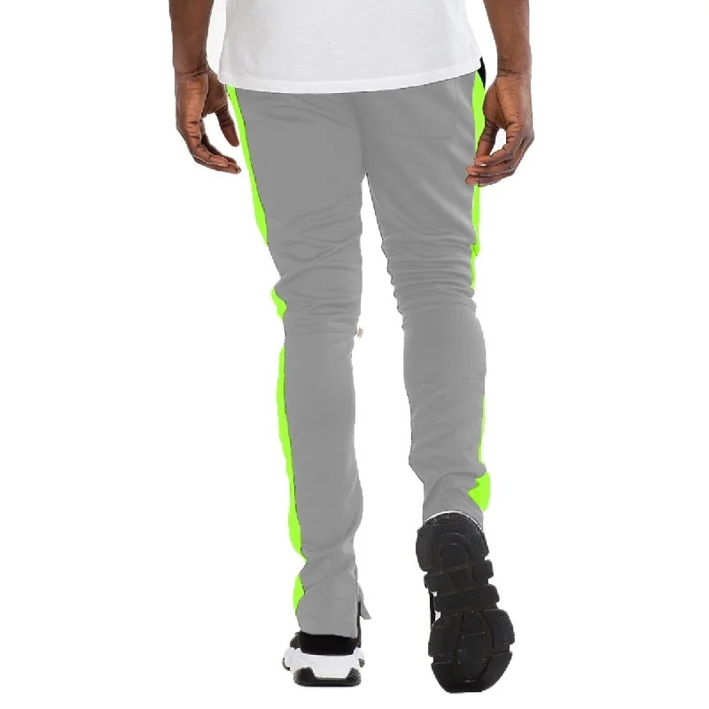 Class Slim Fit Track Pants Grey/ Lime