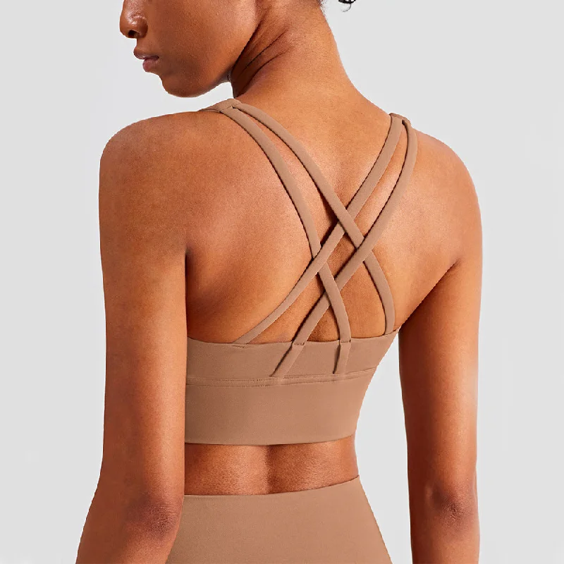 Cross Back Yoga Bra