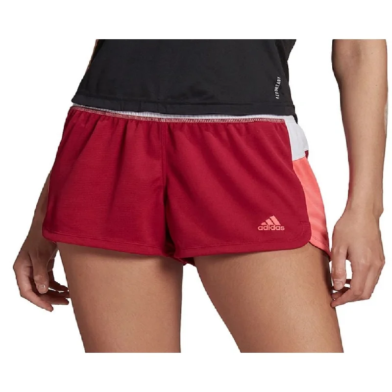 adidas Women's Pacer Shorts Red Size X-Large - XL