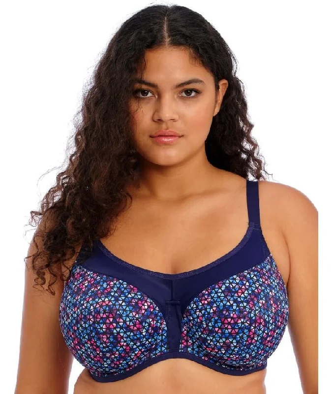 Elomi Energise Underwired Sports Bra - Navy Geo