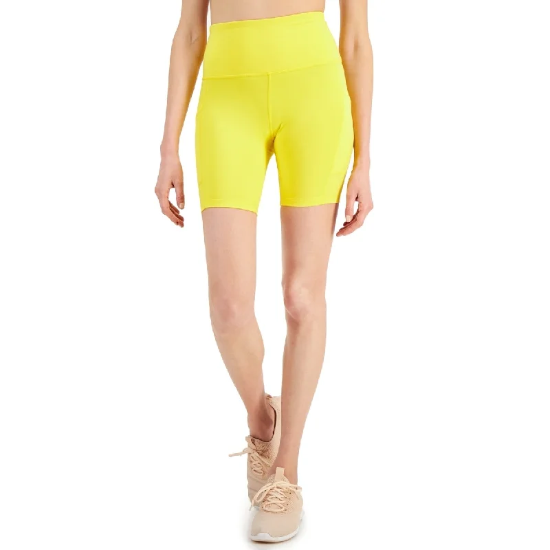 ID Ideology Women's Compression 7 Bike Shorts Yellow Size X-Large - XL