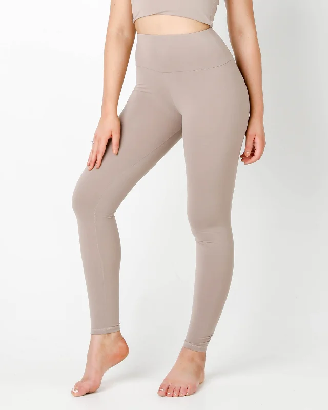 Latte Plush High Waisted Leggings