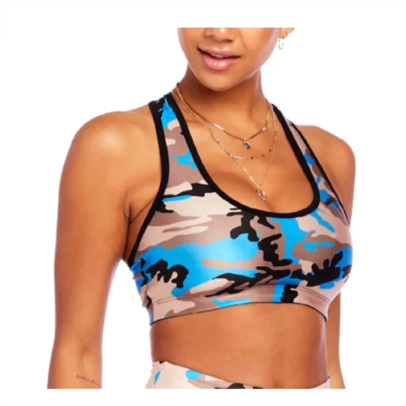 Neon U-Bra In Blue Camo