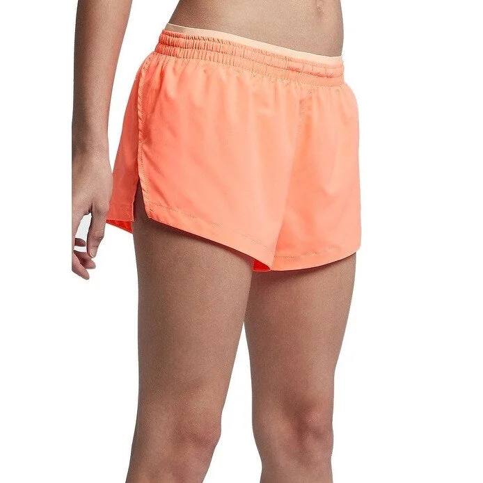 Nike Women's Fitness Running Shorts Crimson Pulse Size Small - Orange