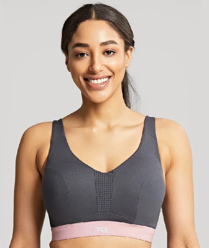 Panache Sport Endurance Ultra Perform Non Padded Underwire Sports Bra - Charcoal