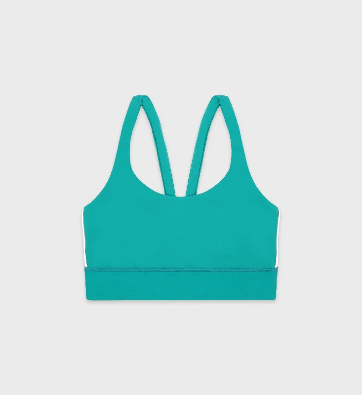 SR Runner Active Bra - Spring Green/White