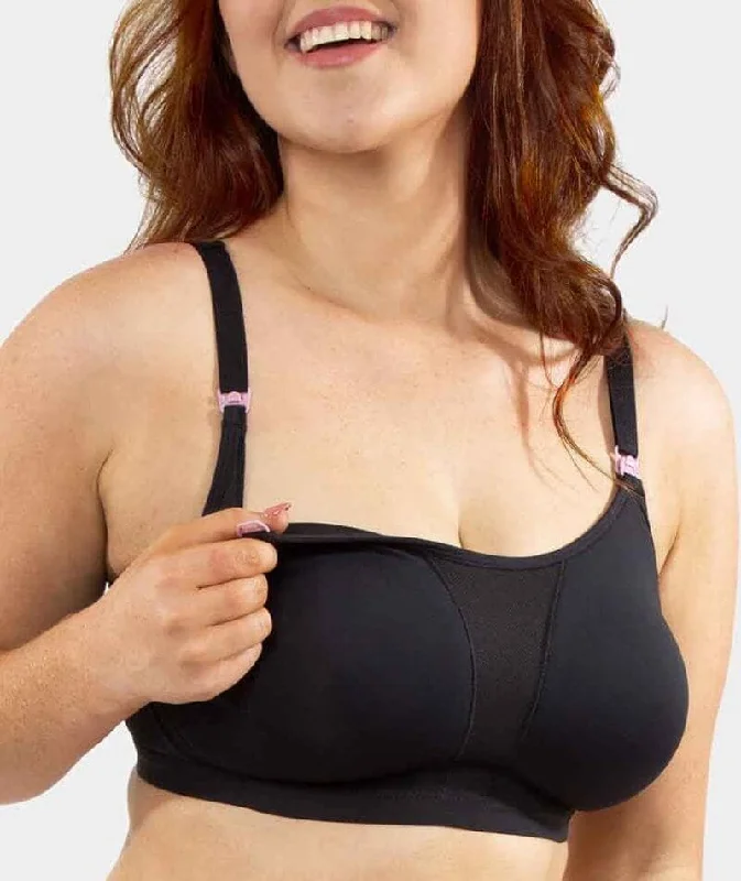 Triumph Mamabel Active Maternity & Nursing Wire-free Sports Bra - Black