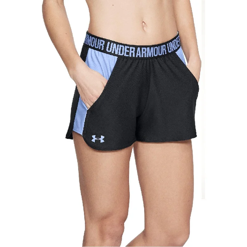 Under Armour Women's Play Up Performance Shorts Black Talc Blue Size Large