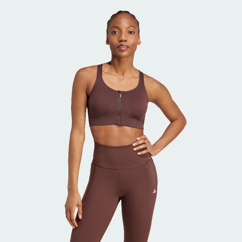 Women's adidas TLRD Impact Luxe High Support Zip Bra